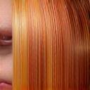 Close-up of vibrant hair colouring and highlights applied in-salon